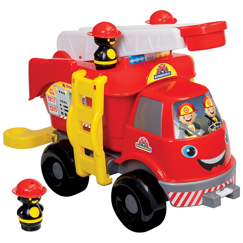 Brinquedo Caminhao Truck Bombeiro Transforme - 000899